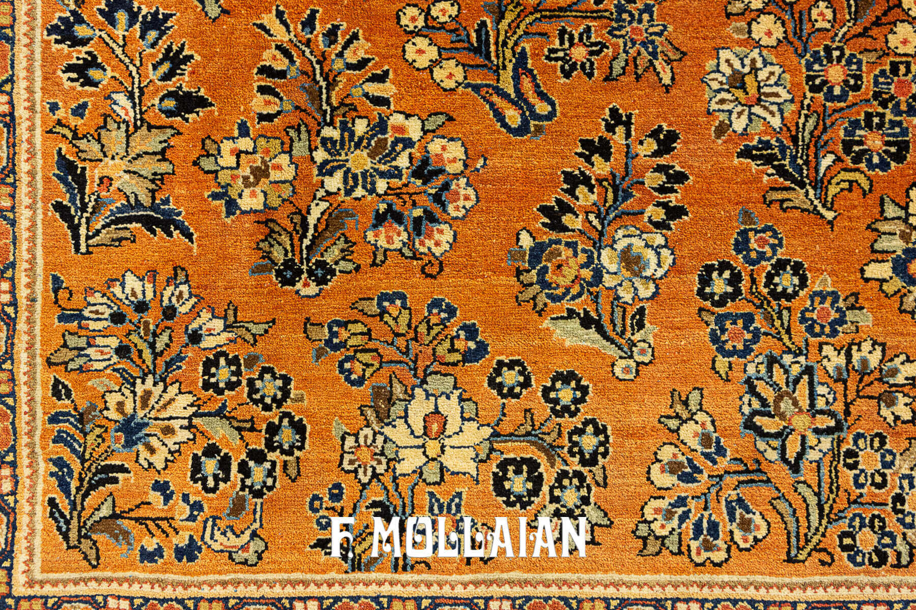 Hand-knotted Floral and All-over Persian Saruk Antique Carpet n°:49622648